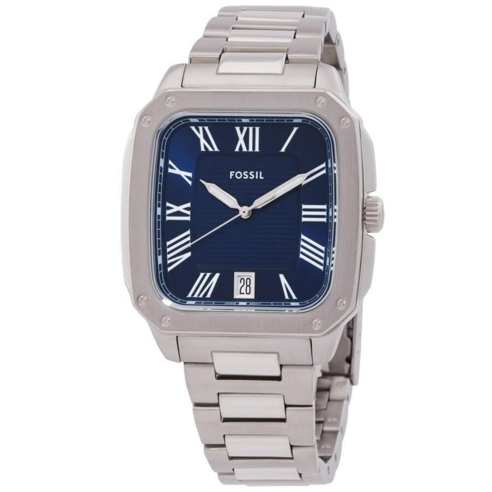 FX07118B NWT Authentic Fossil Crosby Quartz Blue … - image 1